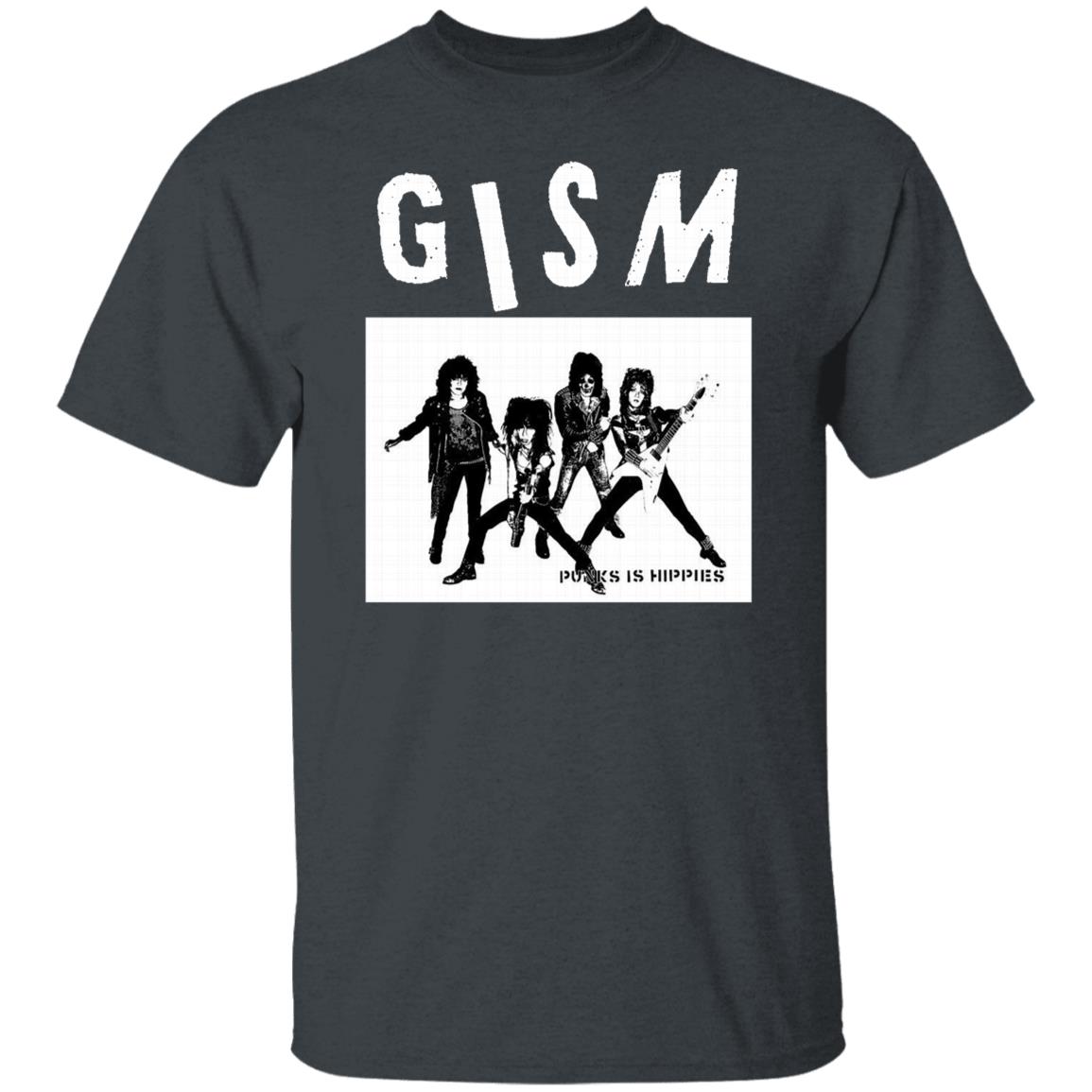 Gism - Punk Is Hippies Shirt Black hoodie sweatshirt - Teechipus