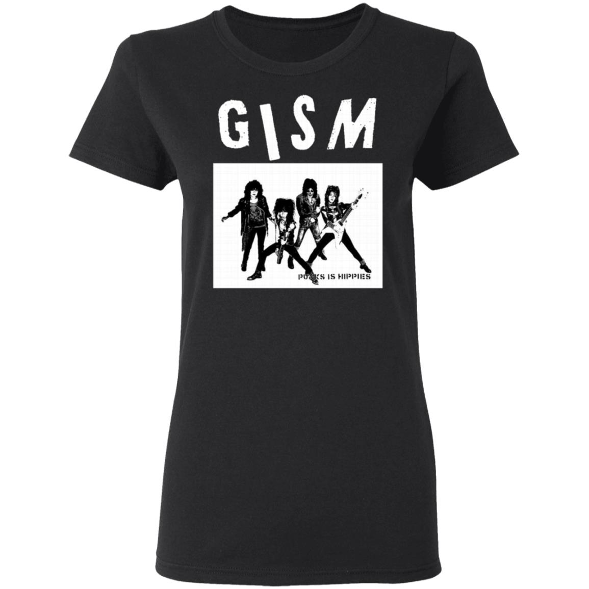 Gism - Punk Is Hippies Shirt Black hoodie sweatshirt - Teechipus