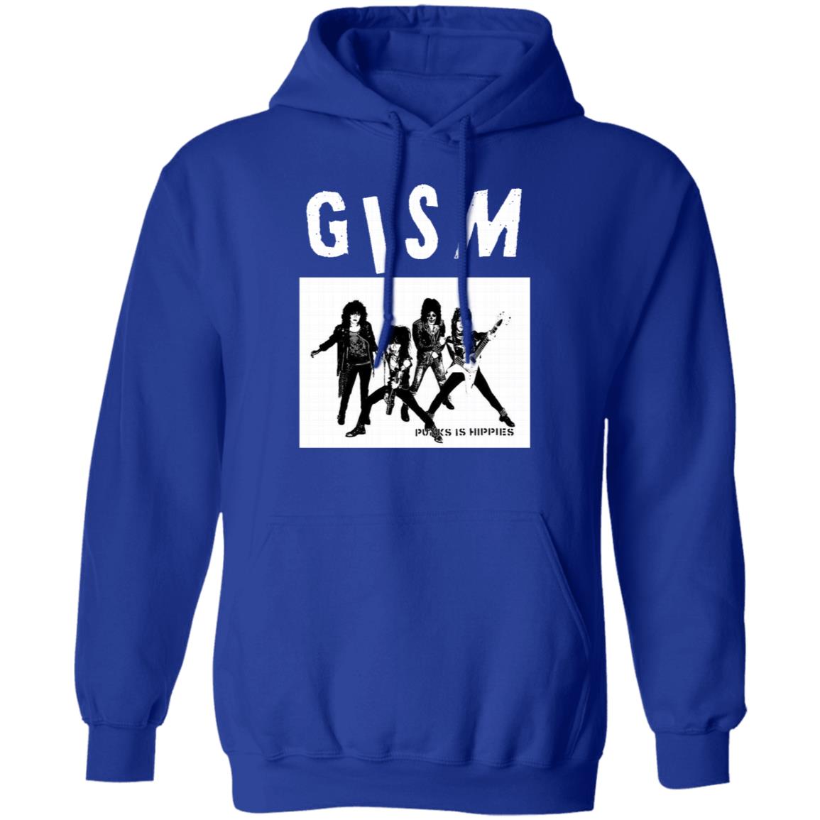 Gism - Punk Is Hippies Shirt Black hoodie sweatshirt - Teechipus