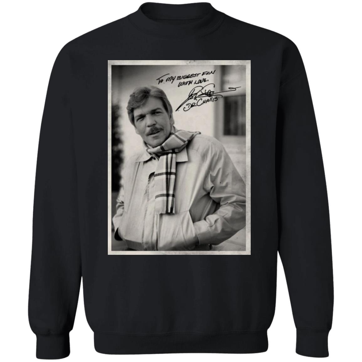 WITH LOVE  DR. CHALLIS Shirt Black hoodie sweatshirt - Teechipus