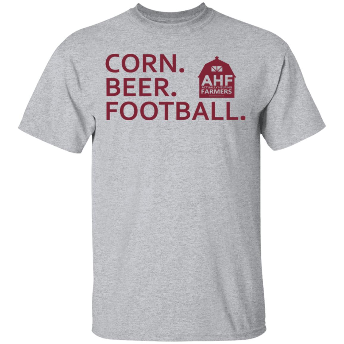 Corn Beer Football T Shirt Hoodie Sweatshirt - Teechipus