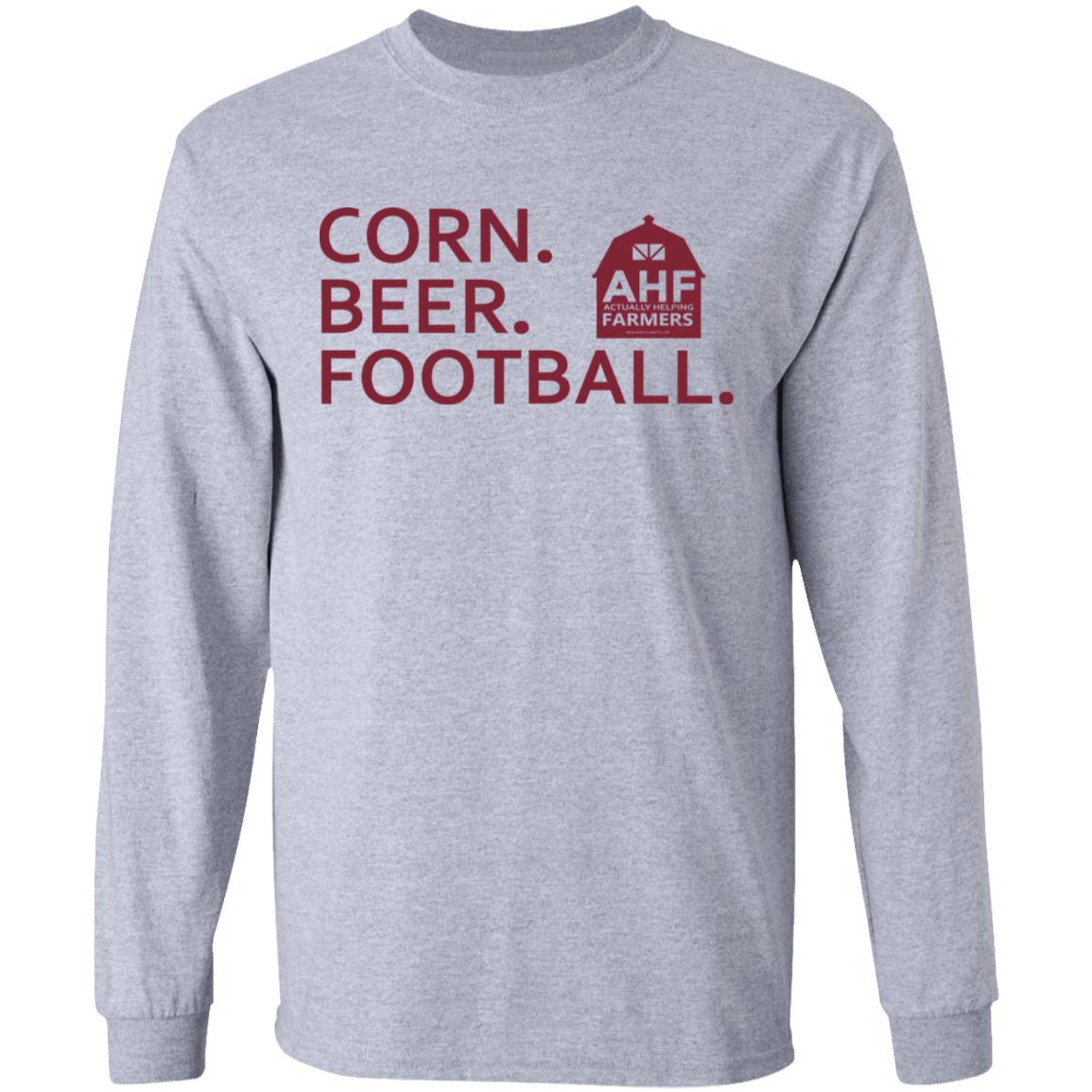 Corn Beer Football T Shirt Hoodie Sweatshirt - Teechipus
