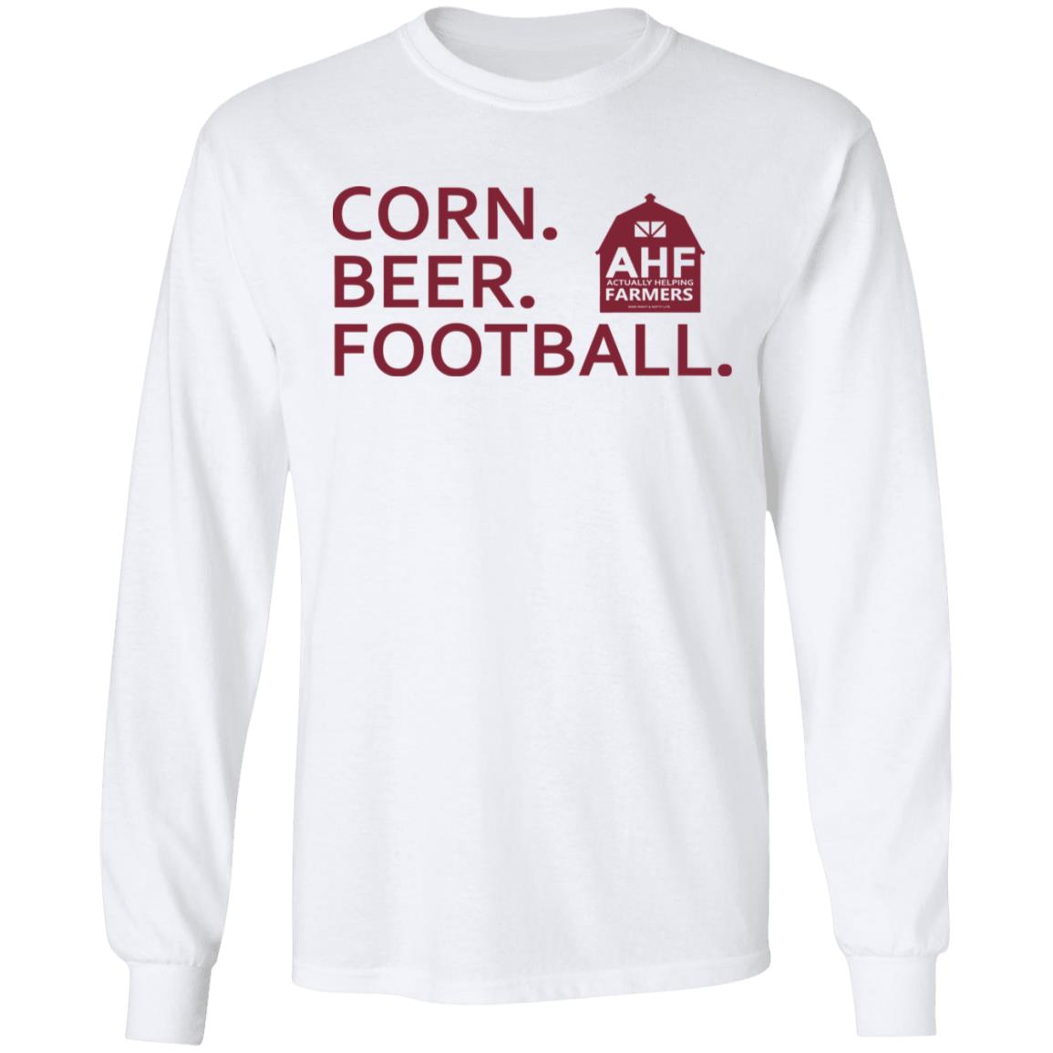 Corn Beer Football T Shirt Hoodie Sweatshirt - Teechipus