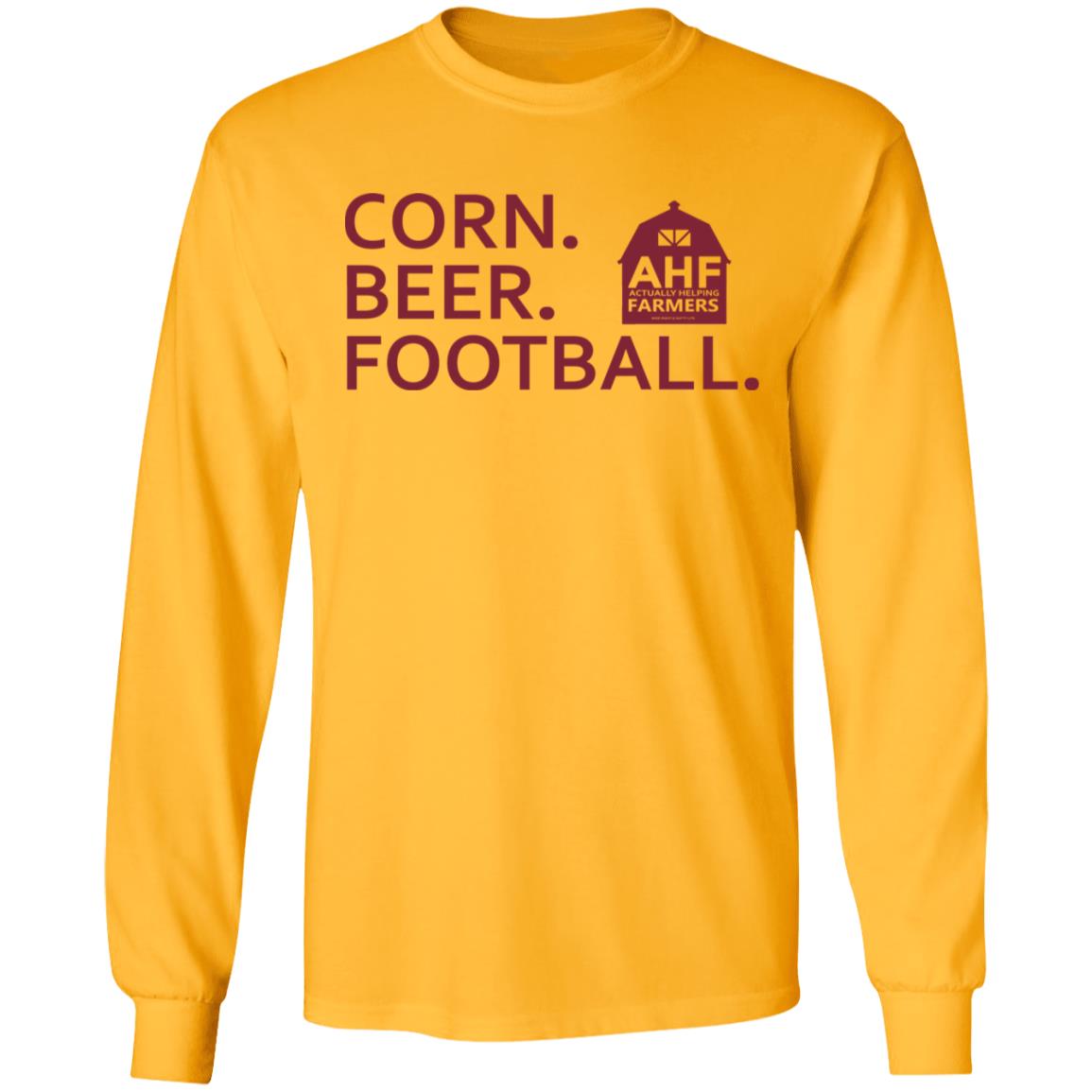 Corn Beer Football T Shirt Hoodie Sweatshirt - Teechipus