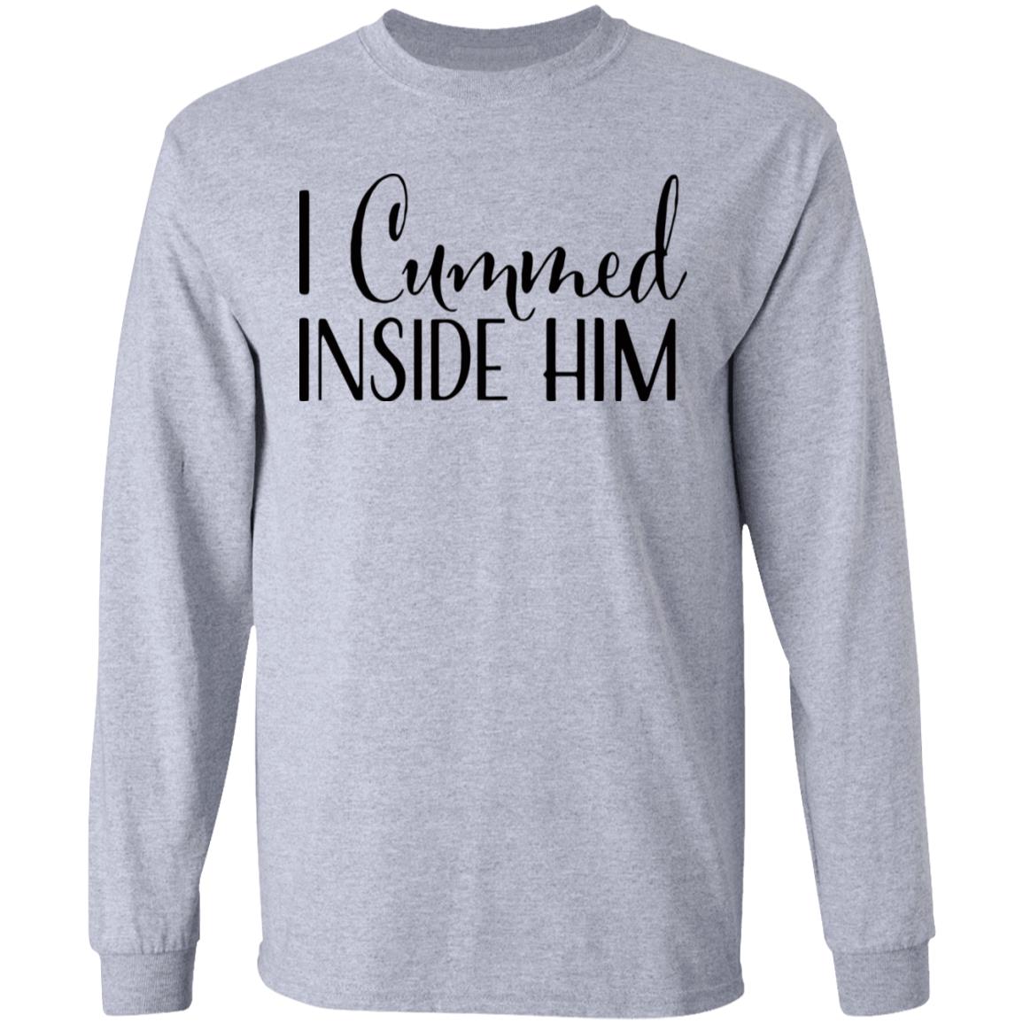 I Cummed Inside Him T Shirt Tell Your Loved Ones You're Expecting with Class - Teechipus