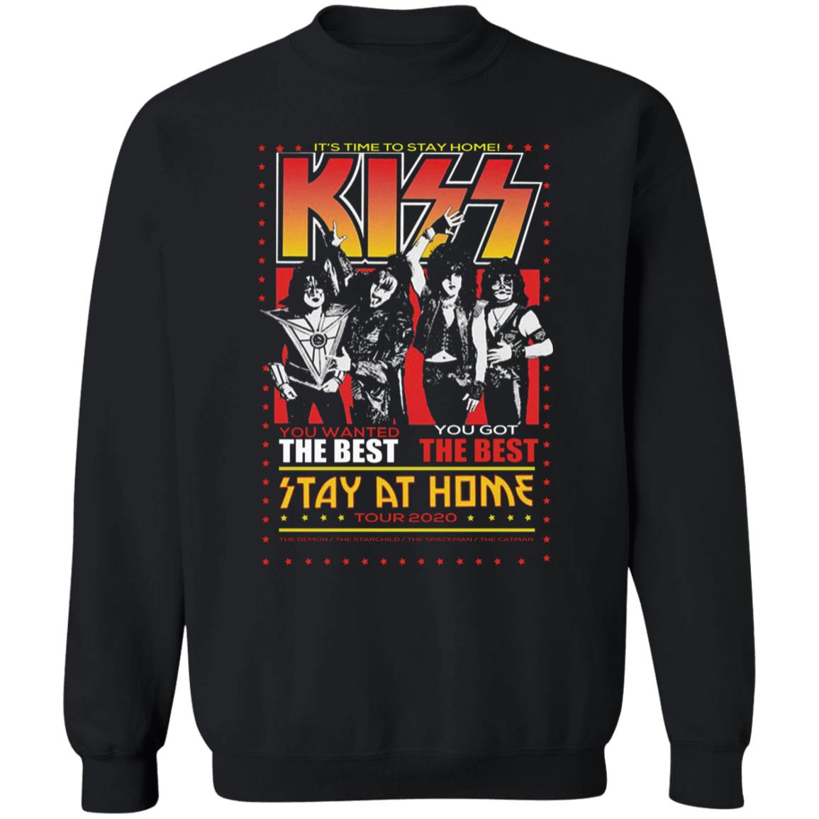 Kiss Launches Stay At Home T Shirts Hoodie Sweatshirt - Teechipus