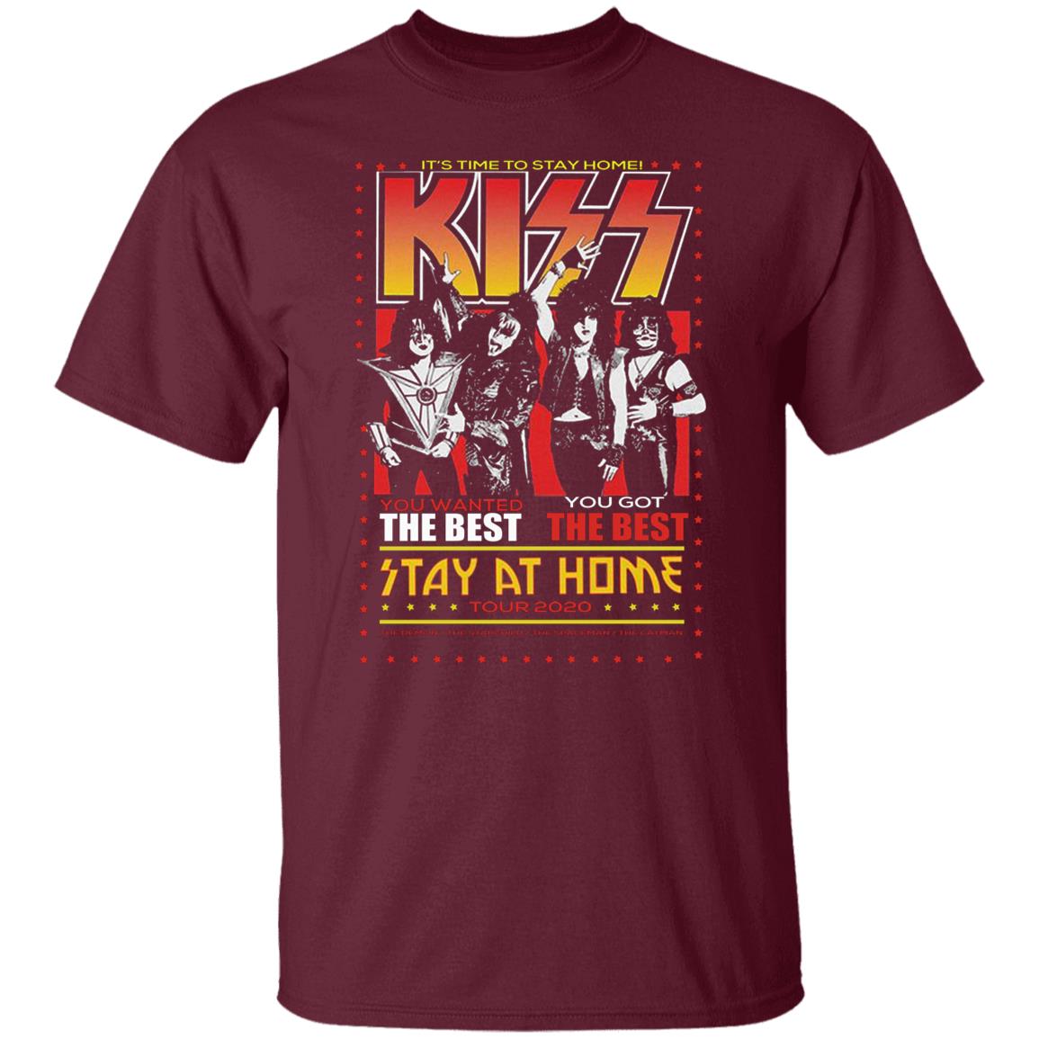 Kiss Launches Stay At Home T Shirts Hoodie Sweatshirt - Teechipus