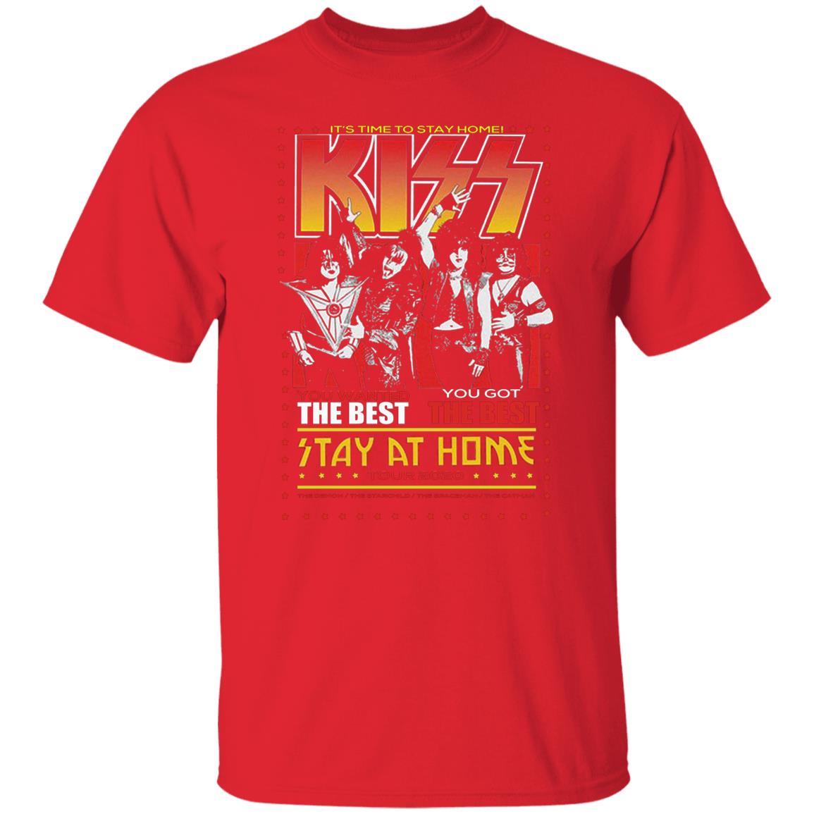 Kiss Launches Stay At Home T Shirts Hoodie Sweatshirt - Teechipus