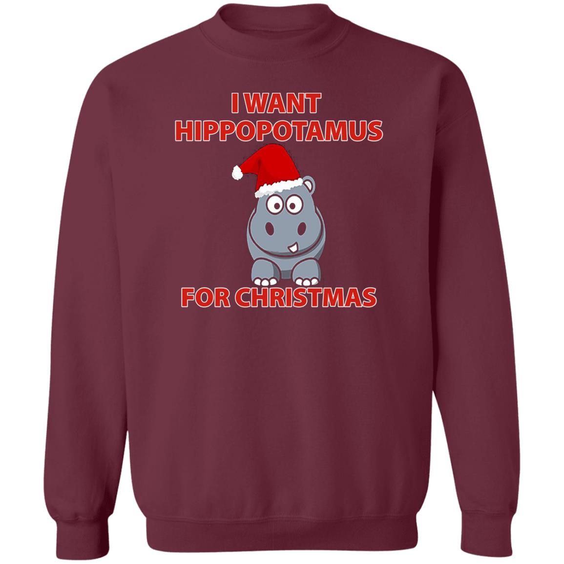I Want A Hippopotamus For Christmas Shirt Hoodie Sweatshirt - Teechipus