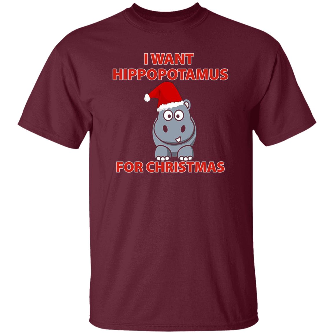 I Want A Hippopotamus For Christmas Shirt Hoodie Sweatshirt - Teechipus