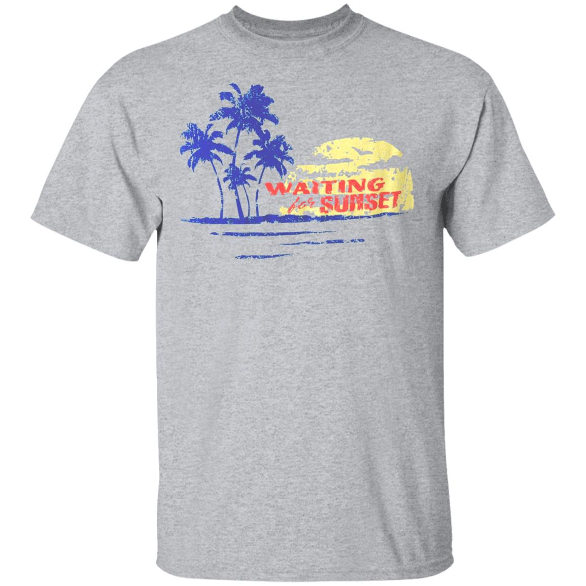 Waiting For Sunset Shirt White Hoodie Sweatshirt - Teechipus