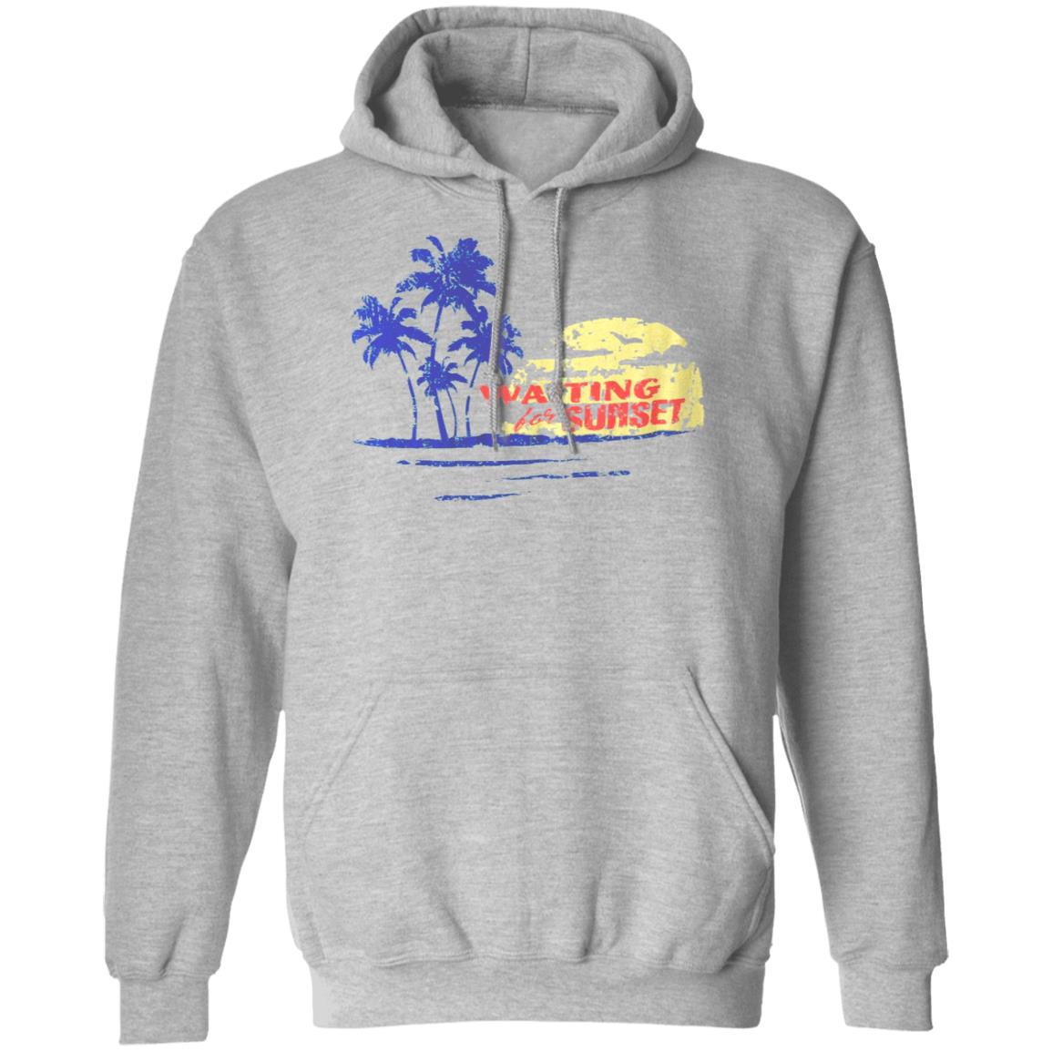Waiting For Sunset Shirt White Hoodie Sweatshirt - Teechipus