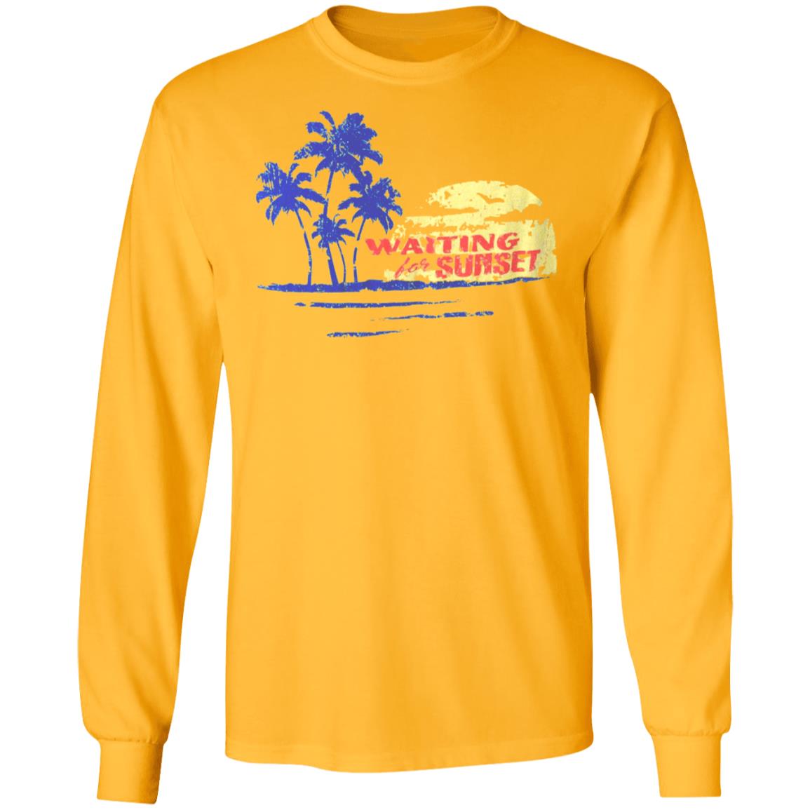 Waiting For Sunset Shirt White Hoodie Sweatshirt - Teechipus