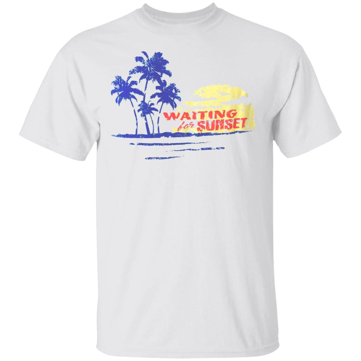 Waiting For Sunset Shirt White Hoodie Sweatshirt - Teechipus