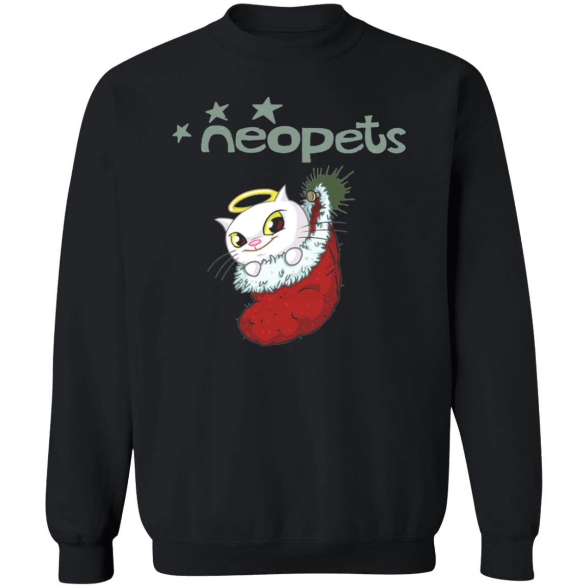 Neopets Christmas Angelpuss T Shirt - Teechipus