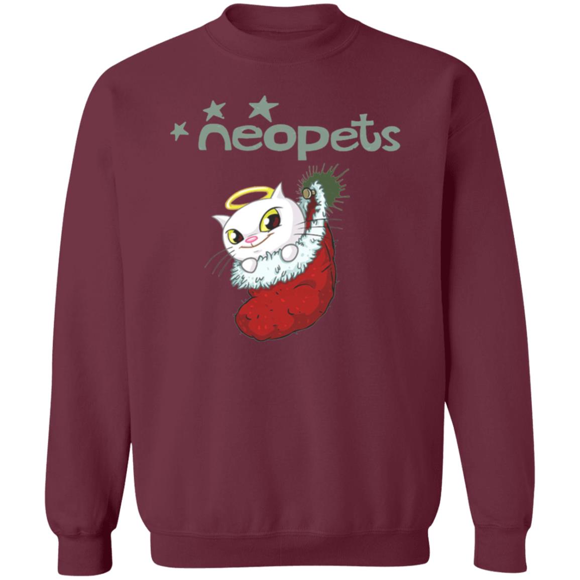 Neopets Christmas Angelpuss T Shirt - Teechipus