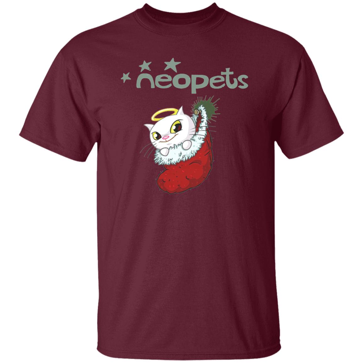 Neopets Christmas Angelpuss T Shirt - Teechipus