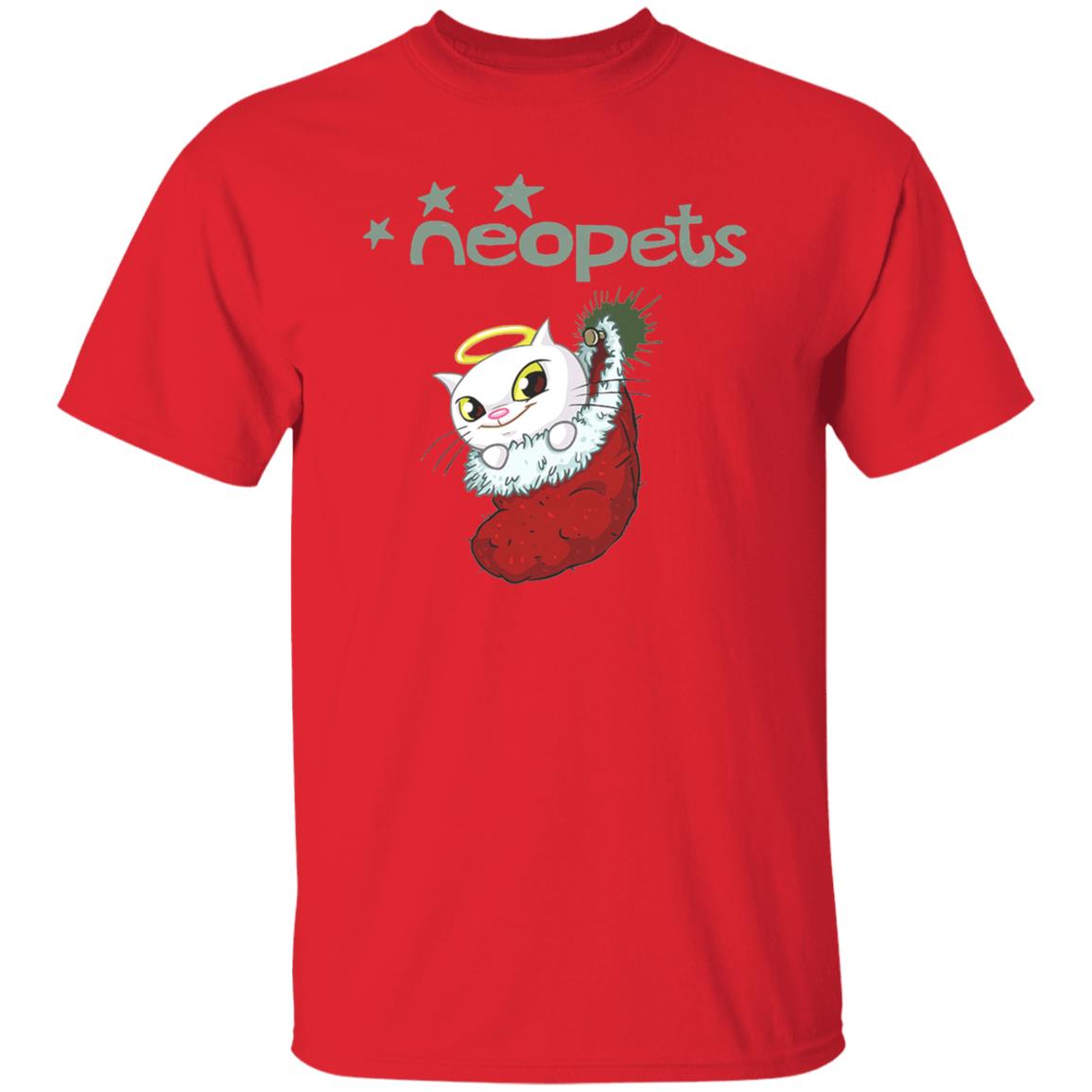 Neopets Christmas Angelpuss T Shirt - Teechipus