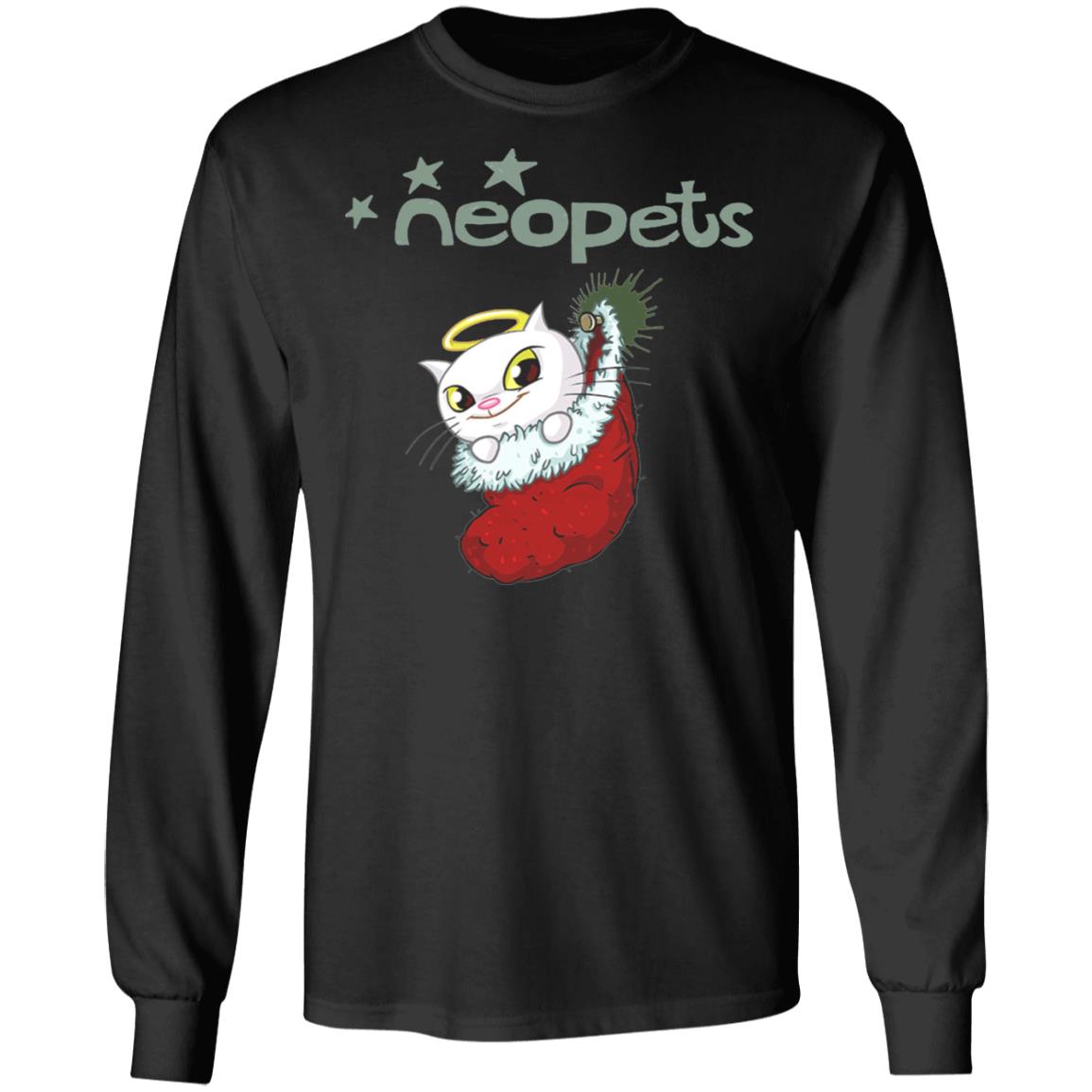 Neopets Christmas Angelpuss T Shirt - Teechipus