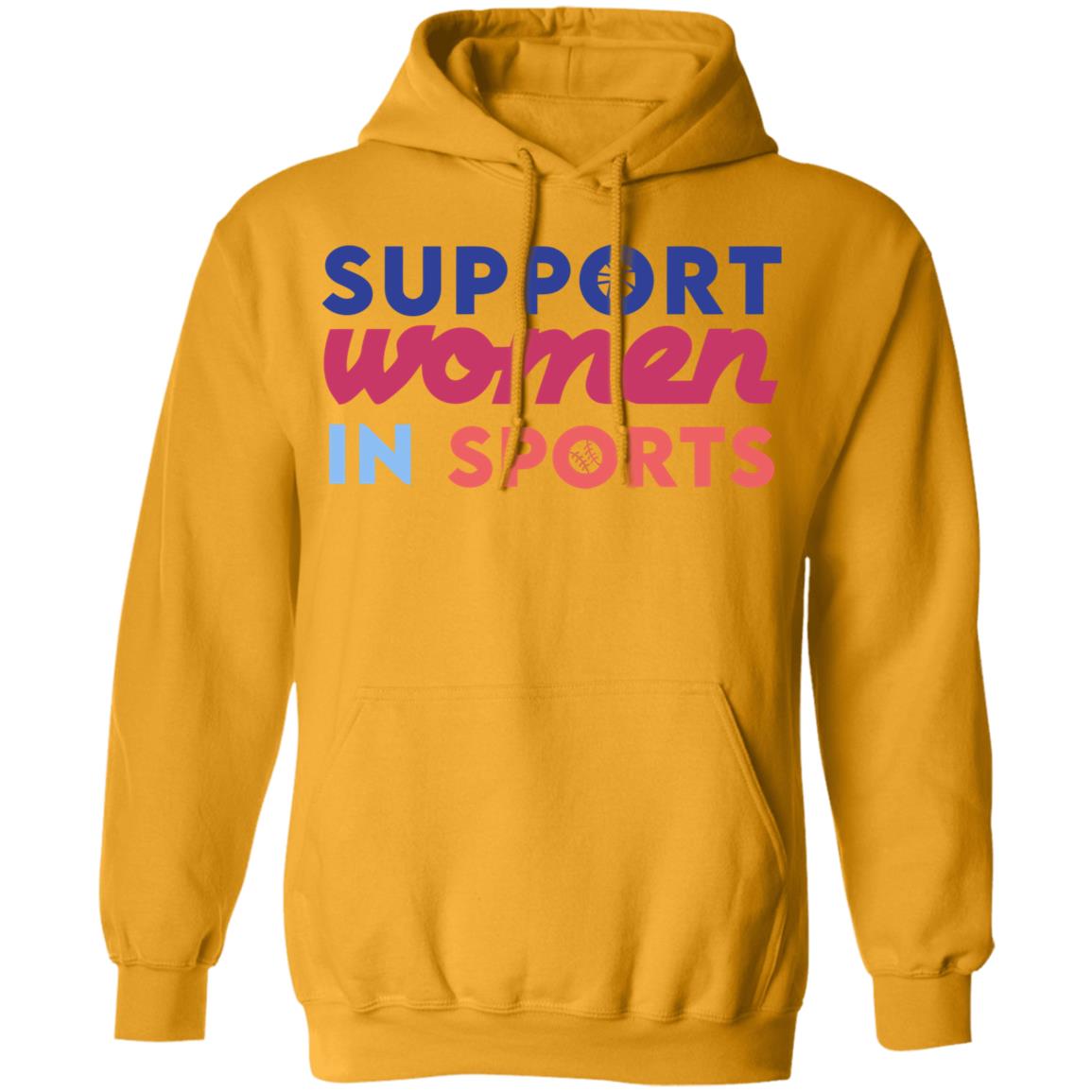 Logo T shirt Support Women In Sports Hoodie Sweatshirt - Teechipus