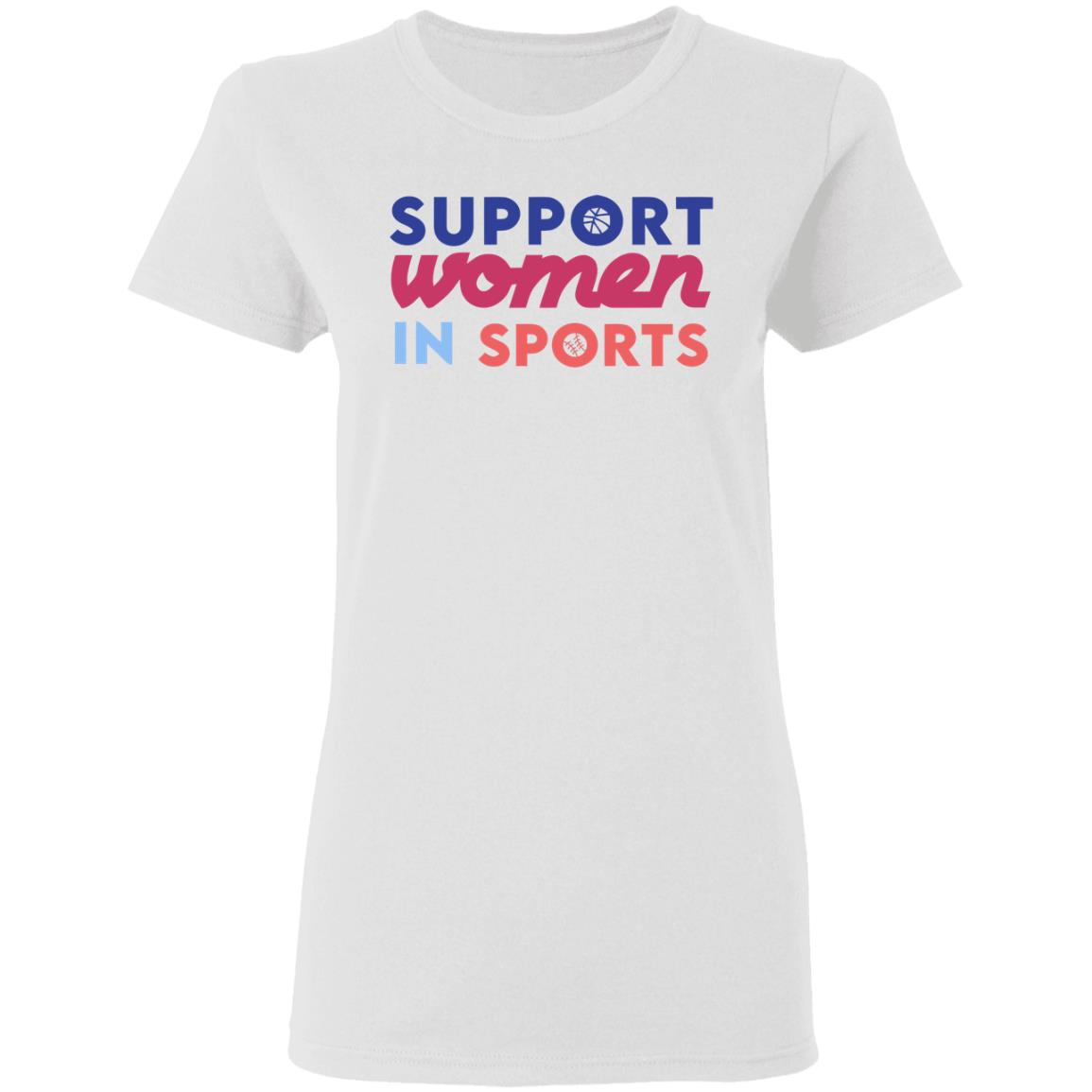 Logo T shirt Support Women In Sports Hoodie Sweatshirt - Teechipus