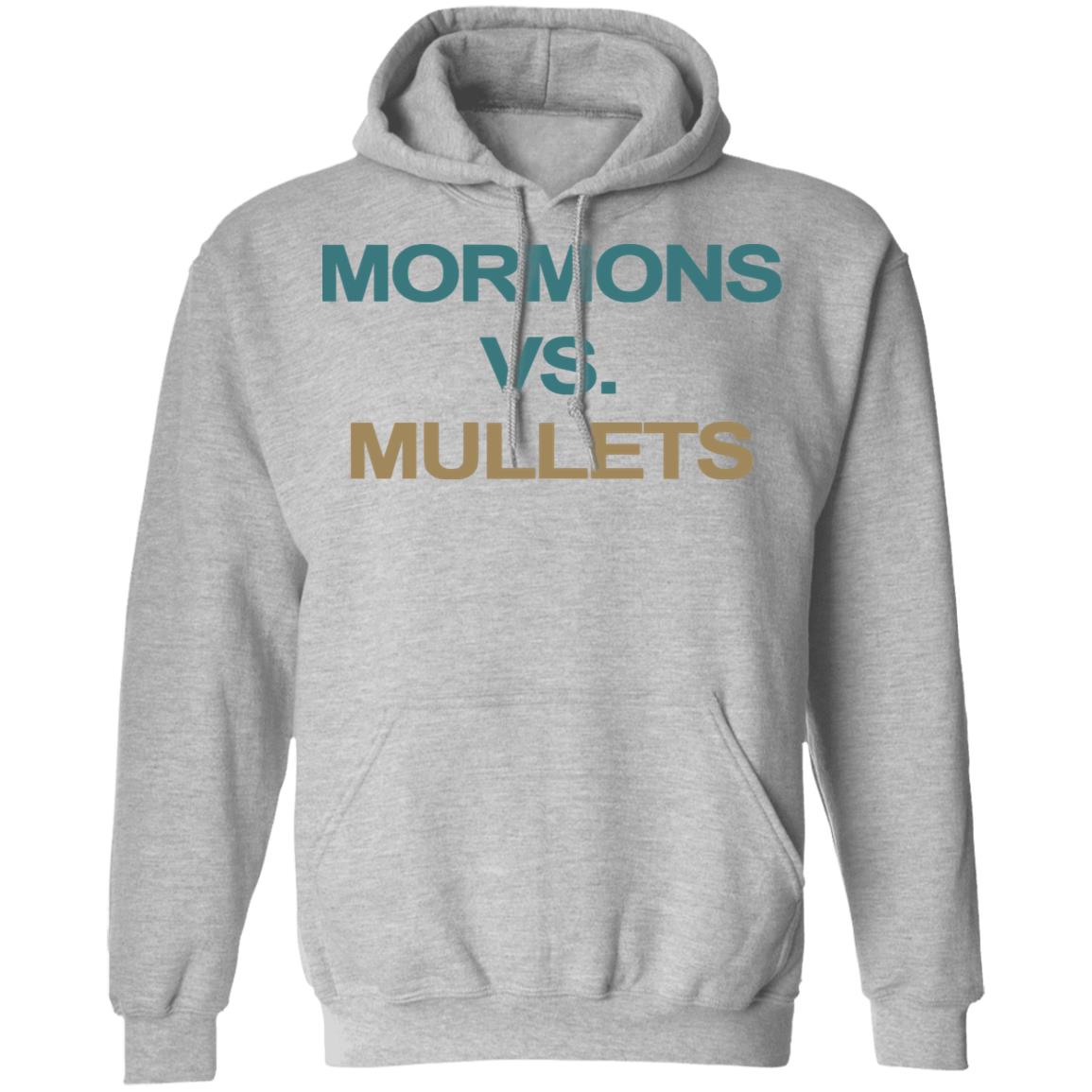 Mormons Vs Mullets T Shirt Mormons Vs. Mullets' Shirt Nets Ccu Student National Tv Moment - Teechipus