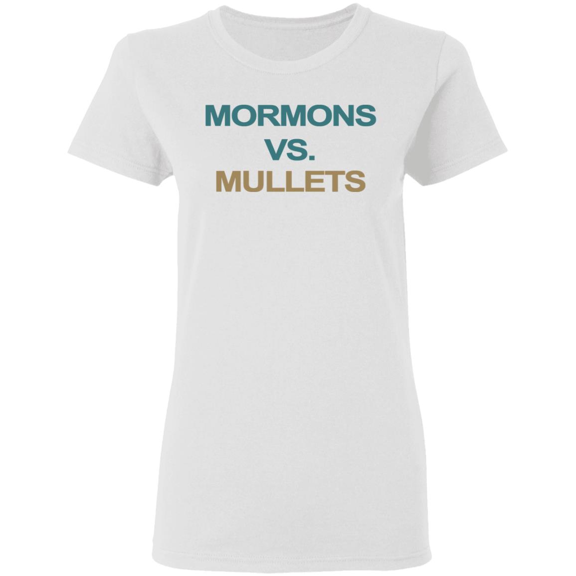 Mormons Vs Mullets T Shirt Mormons Vs. Mullets' Shirt Nets Ccu Student National Tv Moment - Teechipus