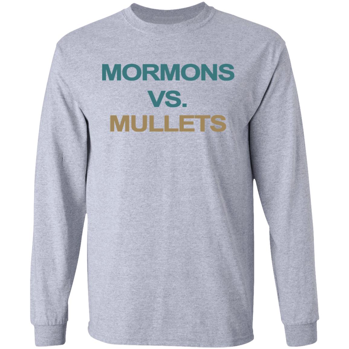 Mormons Vs Mullets T Shirt Mormons Vs. Mullets' Shirt Nets Ccu Student National Tv Moment - Teechipus