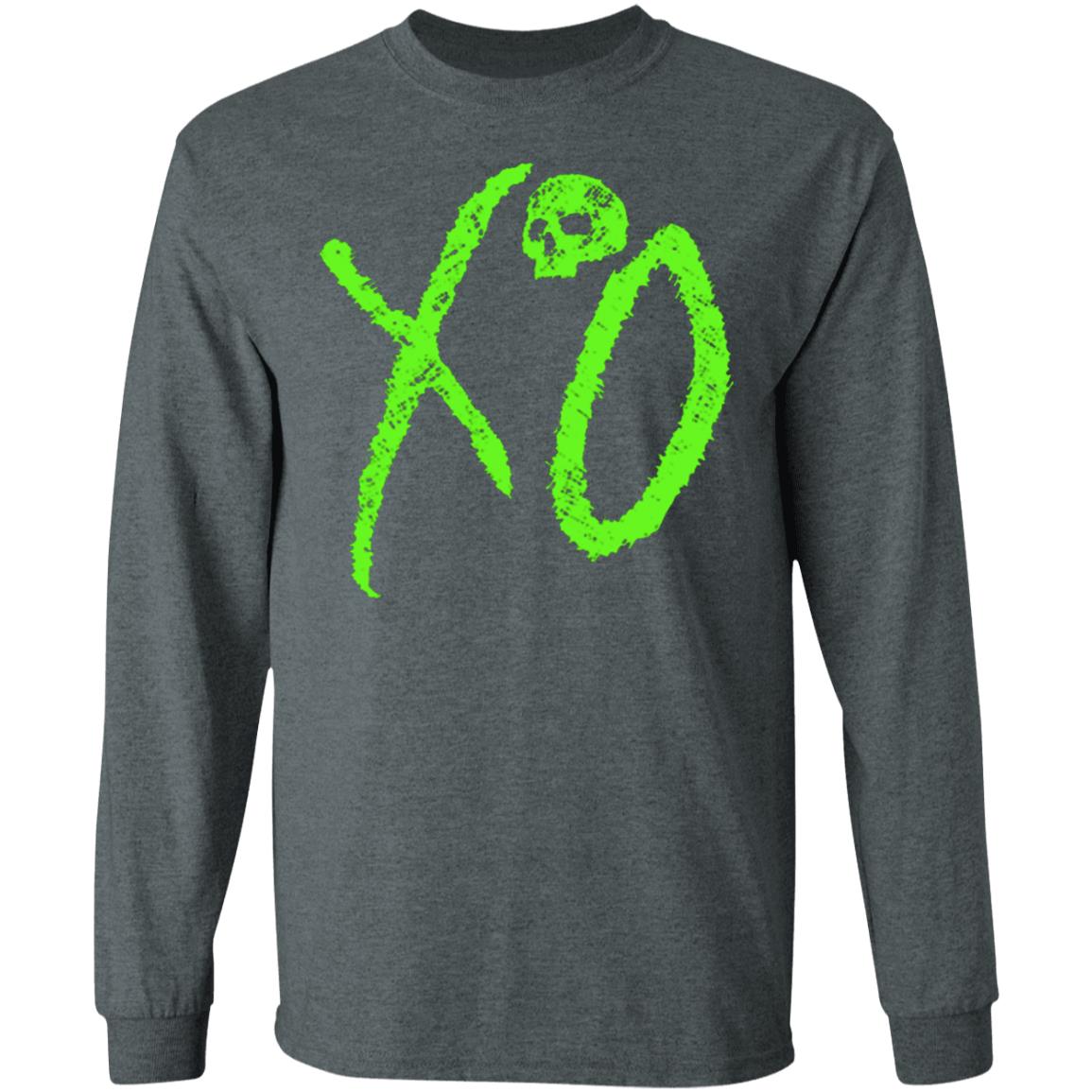 the weeknd merch XO LOGO Black Hoodie Sweatshirt - Teechipus