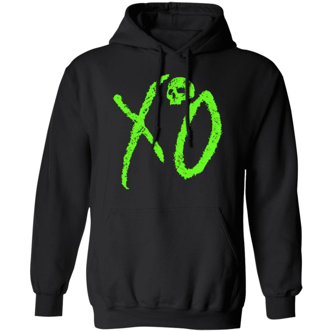 the weeknd merch XO LOGO Black Hoodie Sweatshirt - Teechipus