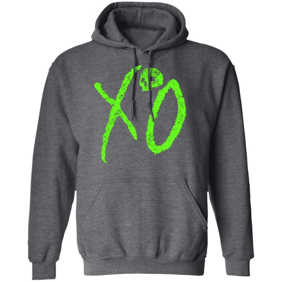 the weeknd merch XO LOGO Black Hoodie Sweatshirt - Teechipus