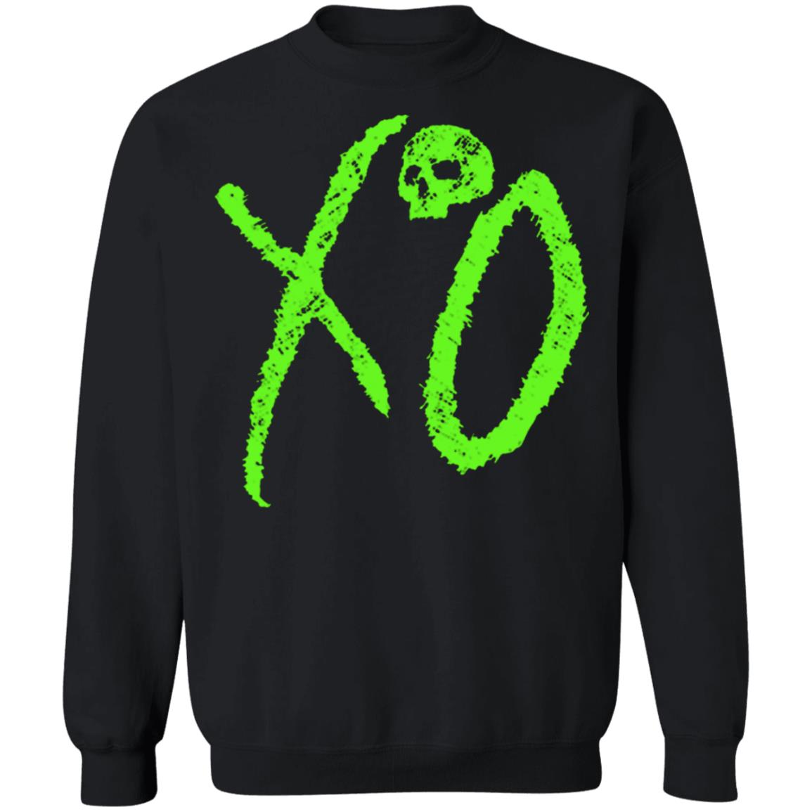 the weeknd merch XO LOGO Black Hoodie Sweatshirt - Teechipus