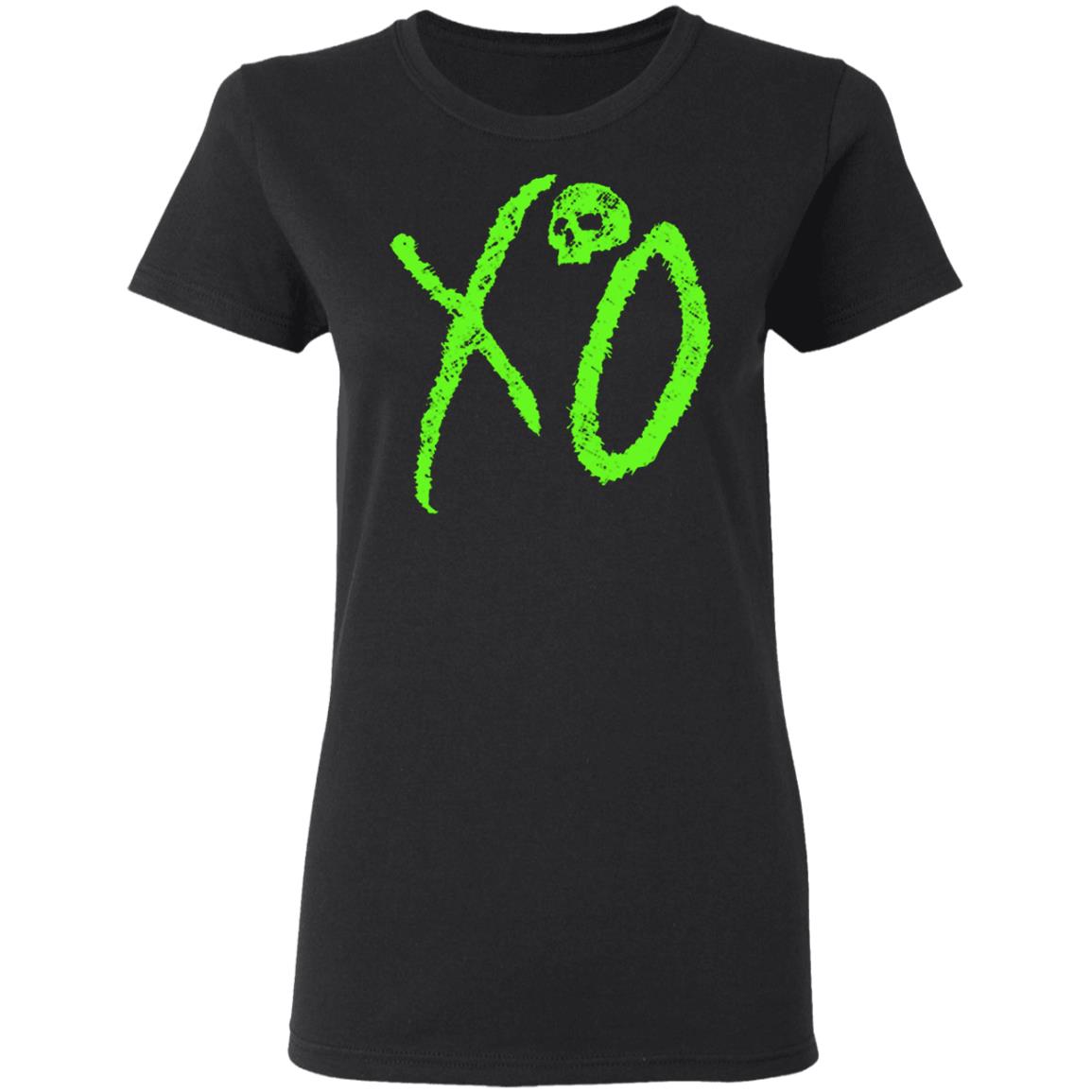 the weeknd merch XO LOGO Black Hoodie Sweatshirt - Teechipus
