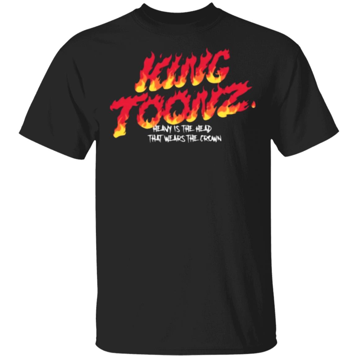 KING TOONZ FLAME T Shirt Black Hoodie Sweatshirt - Teechipus