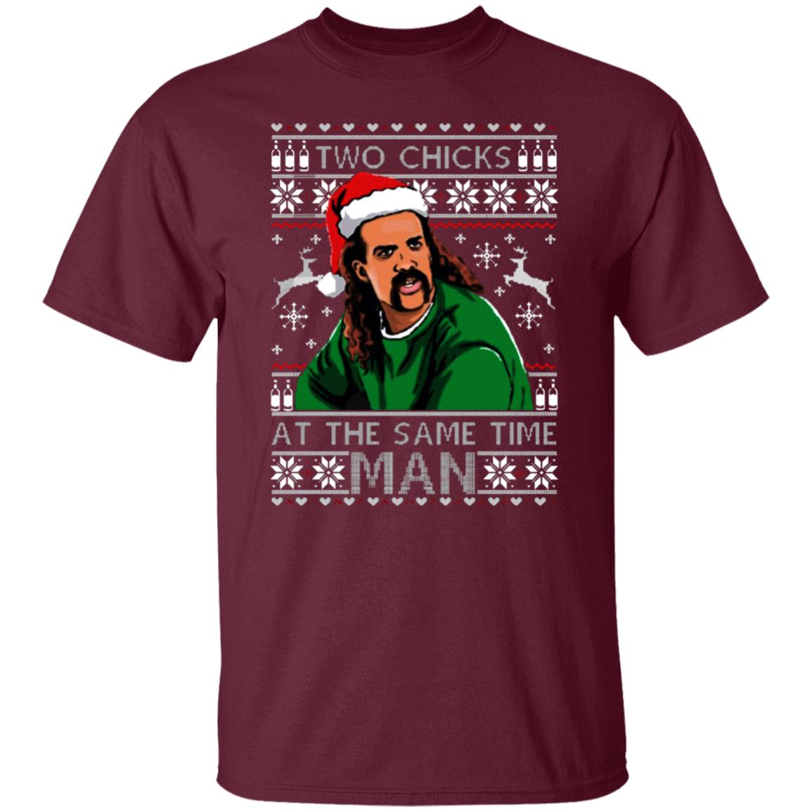 Two Chicks At The Same Time Man t shirt Black Hoodie Sweatshirt - Teechipus