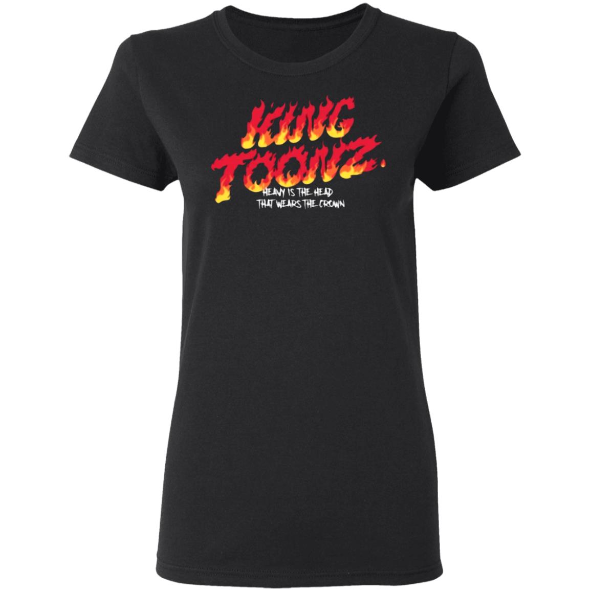 KING TOONZ FLAME T Shirt Black Hoodie Sweatshirt - Teechipus