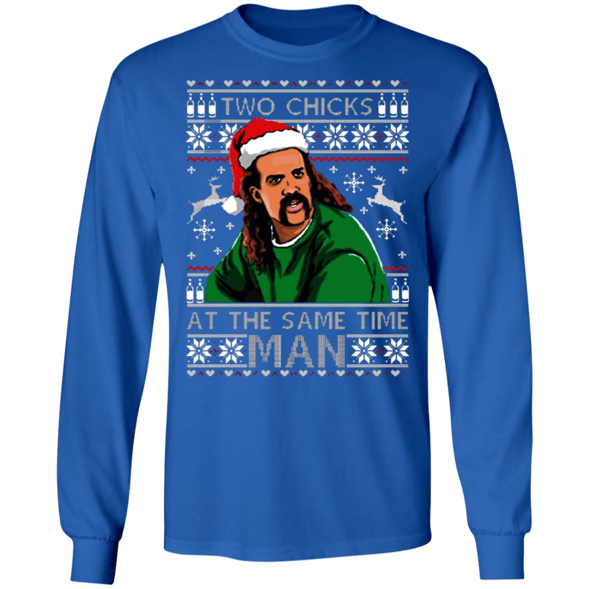 Two Chicks At The Same Time Man t shirt Black Hoodie Sweatshirt - Teechipus