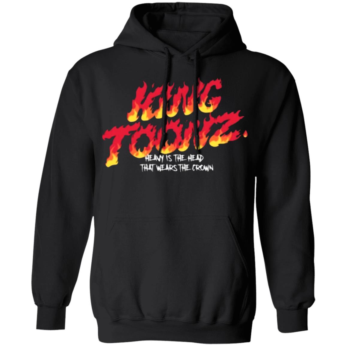 KING TOONZ FLAME T Shirt Black Hoodie Sweatshirt - Teechipus