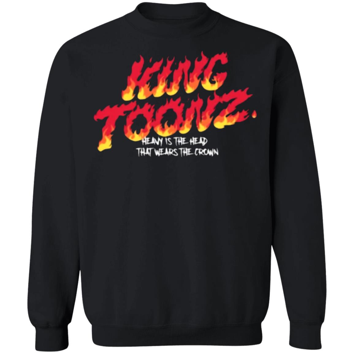 KING TOONZ FLAME T Shirt Black Hoodie Sweatshirt - Teechipus