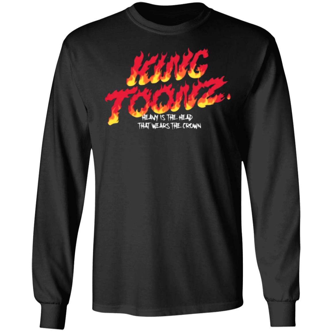 KING TOONZ FLAME T Shirt Black Hoodie Sweatshirt - Teechipus