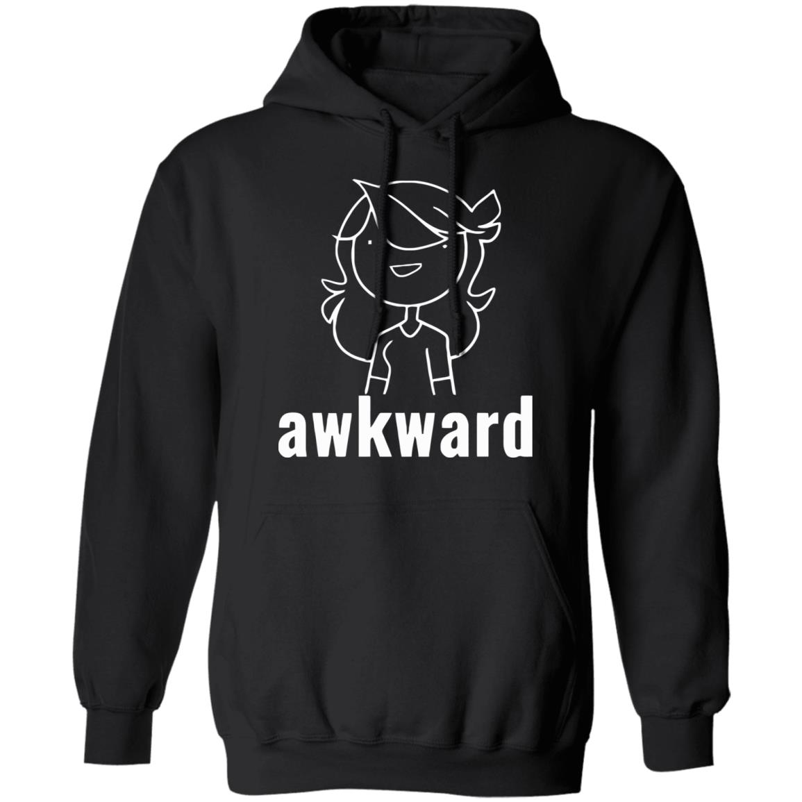 Awkward Hoodie Black Hoodie Sweatshirt - Teechipus