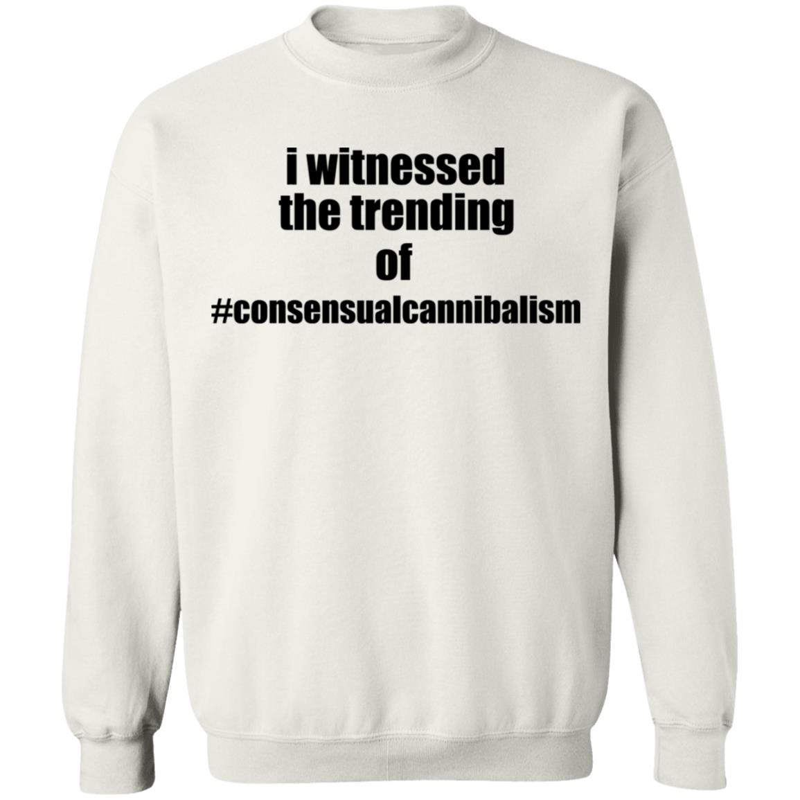 i witnessed the trending t shirt White Hoodie Sweatshirt - Teechipus