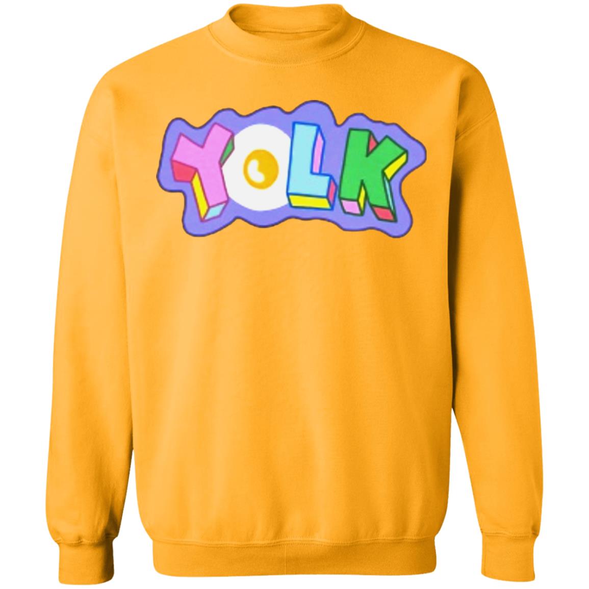 YOLK EMBROIDERED HOODIE White Hoodie Sweatshirt - Teechipus