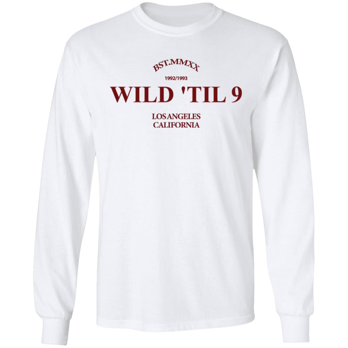 Wild Til 9 Merch Hoodie White Hoodie Sweatshirt - Teechipus