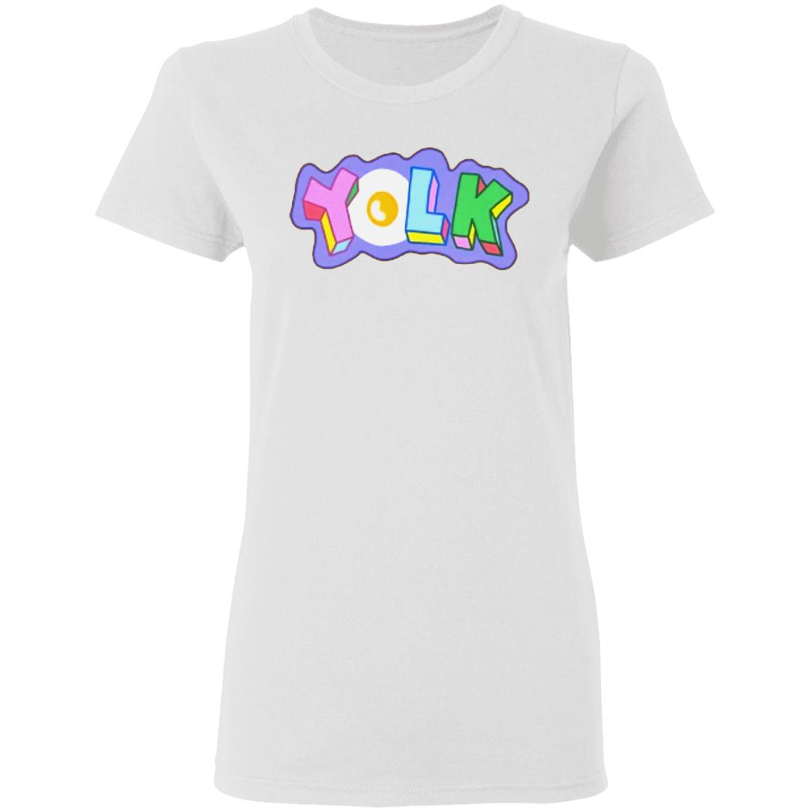 YOLK EMBROIDERED HOODIE White Hoodie Sweatshirt - Teechipus