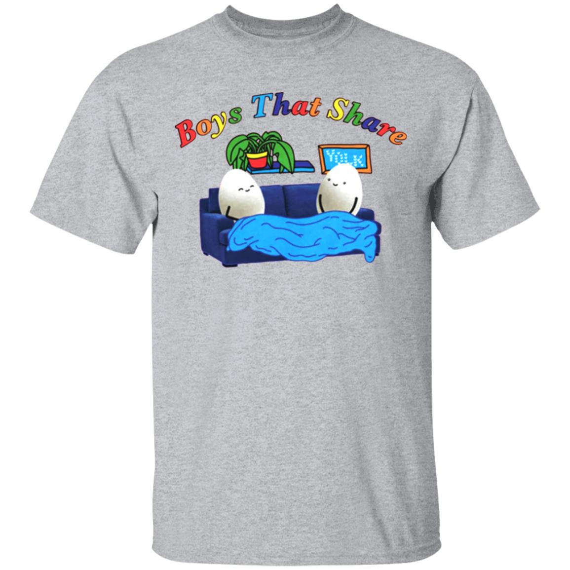BOYS THAT SHARE TEE shirt White Hoodie Sweatshirt - Teechipus
