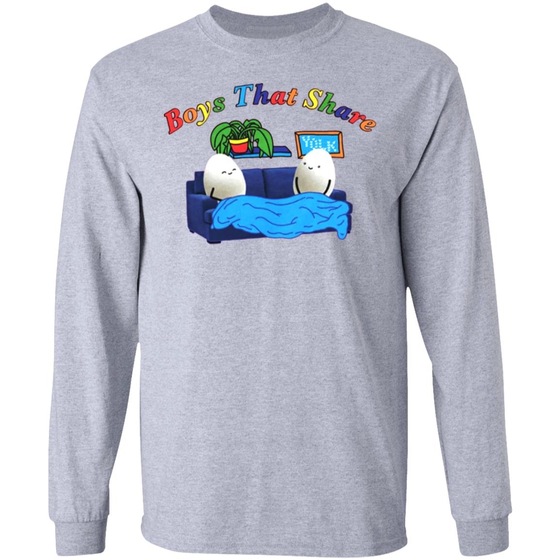 BOYS THAT SHARE TEE shirt White Hoodie Sweatshirt - Teechipus