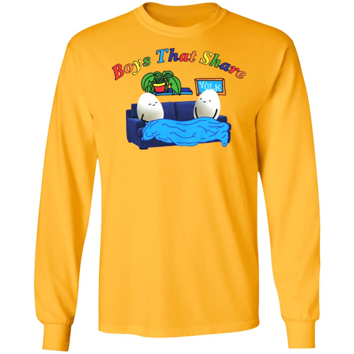 BOYS THAT SHARE TEE shirt White Hoodie Sweatshirt - Teechipus