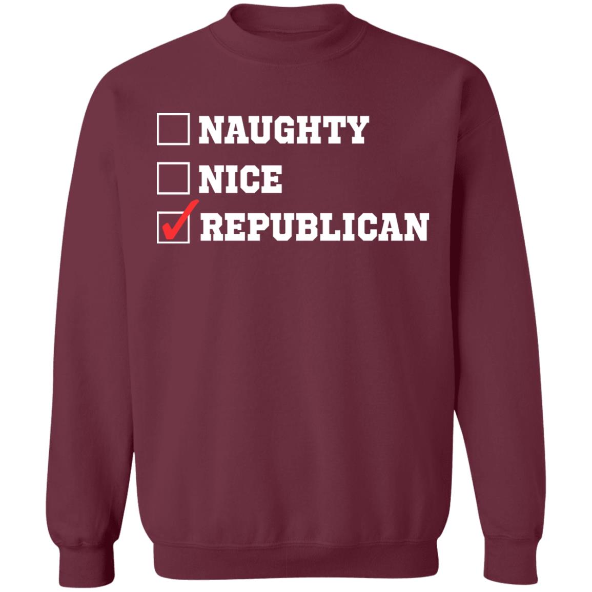 Naughty Nice Republican T-Shirt Trump Supporter Funny Republican T Shirt - Teechipus