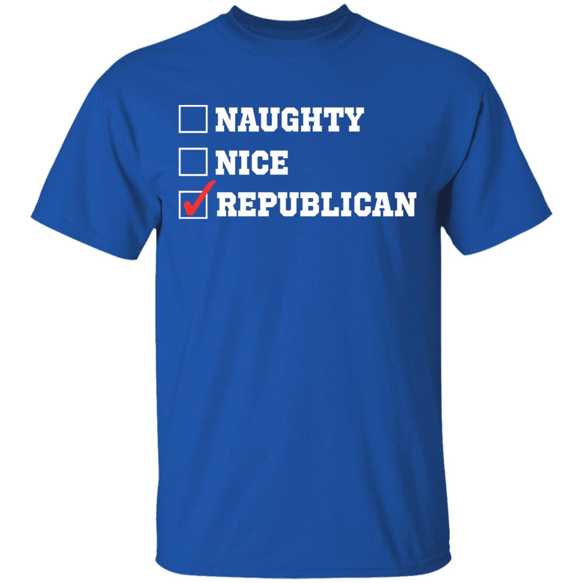 Naughty Nice Republican T-Shirt Trump Supporter Funny Republican T Shirt - Teechipus